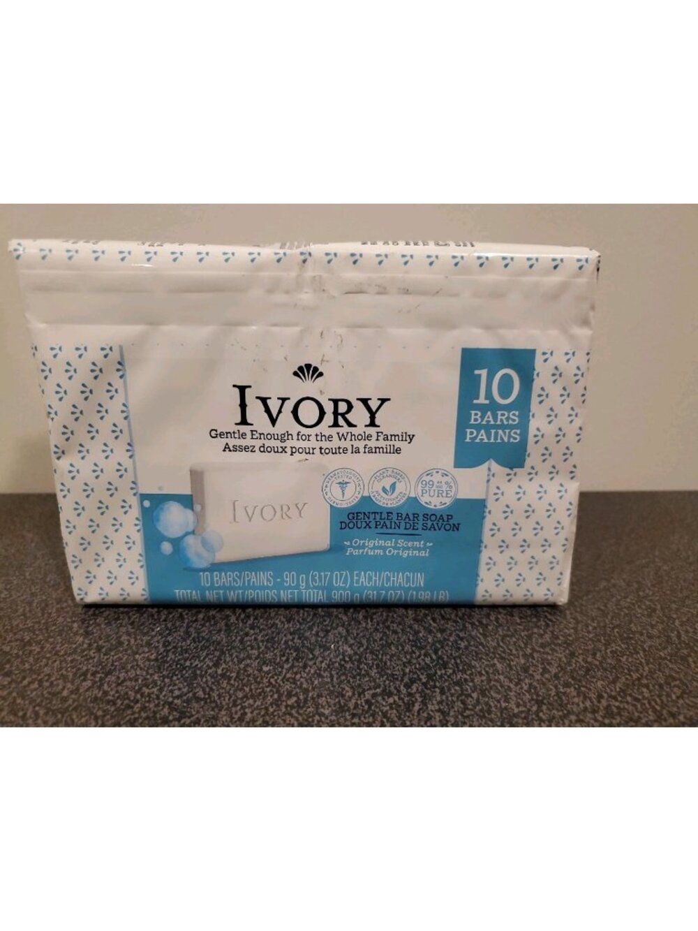 Ivory Soap White Bar Original Scent, 3.17 oz. 10 Count - New